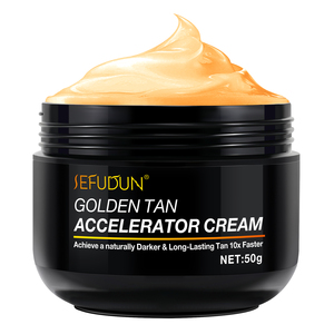 Crème Accélérateur de Bronzage Doré Original SEFUDUN 50g, Éclat Longue Durée, Crème <span class=keywords><strong>Autobronzante</strong></span> Personnalisée pour le <span class=keywords><strong>Visage</strong></span> et le Corps - Product Image 1