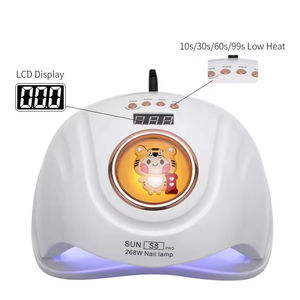 Secador de Uñas Inalámbrico Recargable <span class=keywords><strong>SUN</strong></span> S8 <span class=keywords><strong>Pro</strong></span> de Alta Potencia con Diseño de Dibujos Animados de Animales, 268 W, 57 LED, Lámpara UV LED, Secador de Uñas de Gel LED - Product Image 2