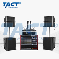 Sistema de Sonido Profesional Portátil de Fábrica China, Conjunto de Altavoces Line Array con Subwoofer Activo y DSP