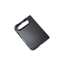 Coque PC vierge en cuir brut personnalisée de qualité supérieure pour iPhone 18 Duo, étui en plastique noir mat vierge pour iPhone 18 Duo, coque PC DIY