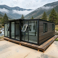 Maison conteneur FLKT détachable, étanche et extensible, garantie 2 ans, fabrication directe, maison préfabriquée modulaire, mini-maison