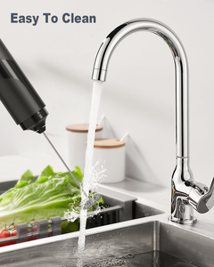 Custom Logo Stainless Steel <b>Automatic</b> Milk Steamer Handheld Electric <b>Coffee</b> <b>Machine</b> Whisk Milk Frother - Product Image 3