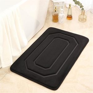Ensemble de tapis de salle de bain en microfibre polyester à mémoire de forme, absorbant l'eau, antidérapant, tapis de bain absorbant, antidérapant - Product Image 1
