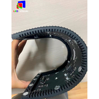 Écran LED flexible P2 avec prise en charge d'animations et de graphiques, SDK inclus, pour la publicité intérieure dans les magasins de détail et les centres commerciaux