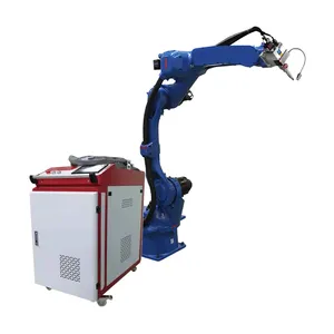 Automatische 6 As Robot Arm Laser Lasmachine 1500W 2000W 3000W Laser Lasser Voor Gegalvaniseerd Blad Hoek Lassen