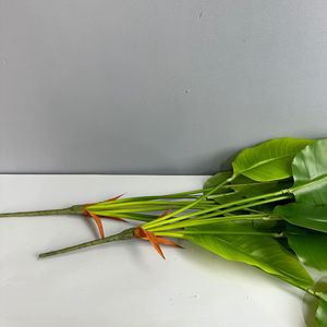 Feuilles de bananier artificielles, verdure en plastique, aménagement paysager intérieur/extérieur, ornement de jardin, décoration intérieure, plante artificielle, fleurs en plastique - Product Image 4