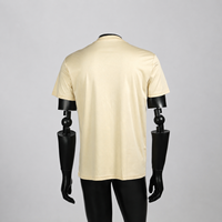 T-shirt Homme Personnalisé avec Logo OEM en Coton Mercerisé, Col Rond, Coupe Slim, Léger, Idéal pour l'Été – Modèle Simple