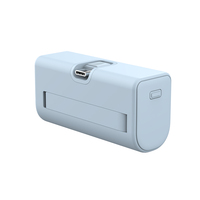 Batterie externe mini capsule 20W PD à charge rapide 5000mAh avec connecteur USB-C intégré