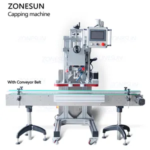 ZONESUN ZS-XG20A Automatique Main Gel Boissons En Verre Vaporisateur Bouchons En Plastique Vis Machine de Capsulage Pour Flacon compte-gouttes