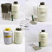 YUXIN AVIATION Réservoir d'azote liquide statique 2L, Dewar portable en aluminium aéronautique pour laboratoire, cryothérapie esthétique, 40 ans d'expérience