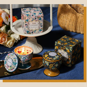 Velas Aromáticas de Cera de Soya LANJO de Lujo, Estilo Árabe de Oriente Medio, con Caja de Regalo para Decoración del Hogar y Ramadán - Product Image 3