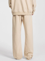 Nouveau pantalon décontracté en coton épais 2026 pour l'automne, taille haute élastique, fermeture à cordon, poches latérales, anti-UV, léger, coupe droite
