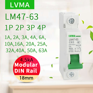 Миниатюрный автоматический выключатель LM 4.5kA, модульный Din-рейка 1P 2P 3P 4P 1A 2A 3A 4A 6A 6A 10A 16A 20A 25A 32A 40A 50A 63A 80A 100A 125A - Product Image 5