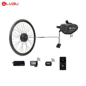 Kit <span class=keywords><strong>moteur</strong></span> de vélo électrique sans balais LVBU 16 pouces 36V 350 Watt <span class=keywords><strong>pour</strong></span> <span class=keywords><strong>roue</strong></span> <span class=keywords><strong>avant</strong></span> avec batterie au lithium incluse - Product Image 2