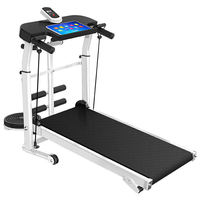 Équipement de fitness intérieur multifonctionnel domestique pliable petit tapis de marche mécanique silencieux