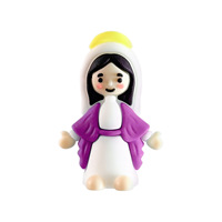 Chaud mignon Miniature PVC vierge marie poupée classique cadeaux religieux pour dimanche oeufs de pâques Stuffers petit cache-cache classique