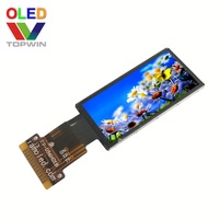 Layar OLED kecil 0,96 inci (0,96") resolusi 64x128, antarmuka paralel/4-kawat SPI, QG-6428HDDAG01