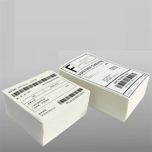 Tem nhãn vận chuyển tự dính khổ tùy chỉnh, giấy cuộn nhiệt, không in sẵn, gấp xếp, 100x150mm, chống thấm nước - Product Image 1