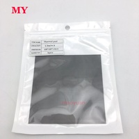 MY MY-220 Gris 1W-12W 100*100mm Coussinet en silicone souple haute conductivité thermique 10kV pour refroidissement CPU et mémoire