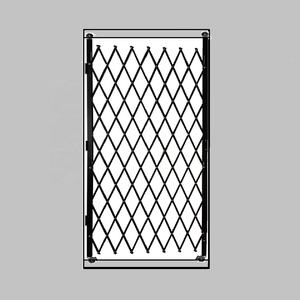 Système de sécurité escamotable de barrière de porte de bâti de mur coulissant escamotable de porte en métal de porte de barrière de sécurité escamotable - Product Image 4