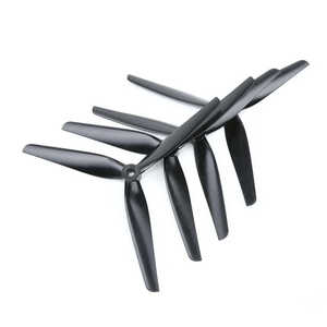 Hqprop macroquad X-Class ขนาด8นิ้วอุปกรณ์เสริมโดรน3ใบพัดพลาสติกสีดำใบมีด8040 2CW + 2CCW - Product Image 6