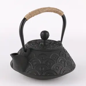 Chaleira de chá com filtro de aço inoxidável, de 0,9l, para café e chá, para viagem, com suporte para todos os dias