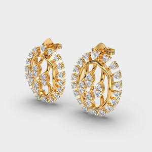 Pendientes de Diamantes Redondos Brillantes de Primera Calidad, Plata de Ley 925, Joyería Fina de Diseño para Regalo de Aniversario de Bodas - Product Image 5