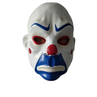 Dark Knight Joker Bank Robber Cosplay Masque en latex Halloween Party Superhero Clown Costume Masque pour adultes