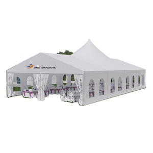 Carpa rectangular impermeable de aluminio para exteriores de Jiaye Furniture, de 10x20 m, para ferias comerciales y prevención de epidemias. - Product Image 1