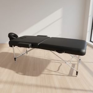 Lit <span class=keywords><strong>de</strong></span> <span class=keywords><strong>massage</strong></span> pliant en aluminium à 2 sections, moderne, léger et facile à manipuler pour les services à domicile – Direct Usine - Product Image 2