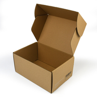 Boîtes cadeaux en papier kraft recyclables carrées personnalisées en gros pour le rangement, boîte en carton ondulé écologique certifiée FSC.