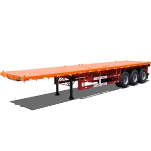 High quality tri axle 40 feet flat deck/flatbed trailer for sale