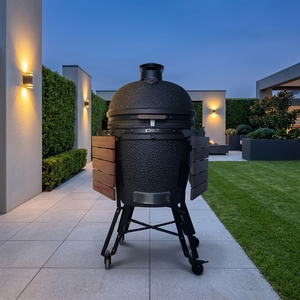 <span class=keywords><strong>Barbecue</strong></span> Kamado Auplex Luxe en Céramique Premium 21-22 Pouces, en Acier Inoxydable, Sans Fumée, Hauteur Réglable, pour Extérieur - Product Image 1