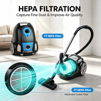 Aspirateur Cyclonique Filaire 2000W à Prix d'Usine, Puissant, avec Sac et Réservoir