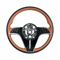Convient pour Mercedes-Benz S350L/S320, volant en cuir blanc, modification du volant noir, volant en bois de pêche W223