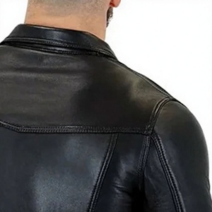 New Arrival High Quality Customized Full Sleeves Light Weight Men Lamb Leather <b>Shirt</b> in Multi Colors Leather <b>Shirts</b> - Product Image 2