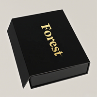 Boîte en forme de livre magnétique avec logo personnalisé, emballage en carton solide, boîtes cadeaux en papier