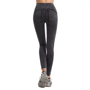 New Push Up Jeans Grey Stretch Skinny Jeans High Waist Stretchable Jeggings Booty Shaping Jeans