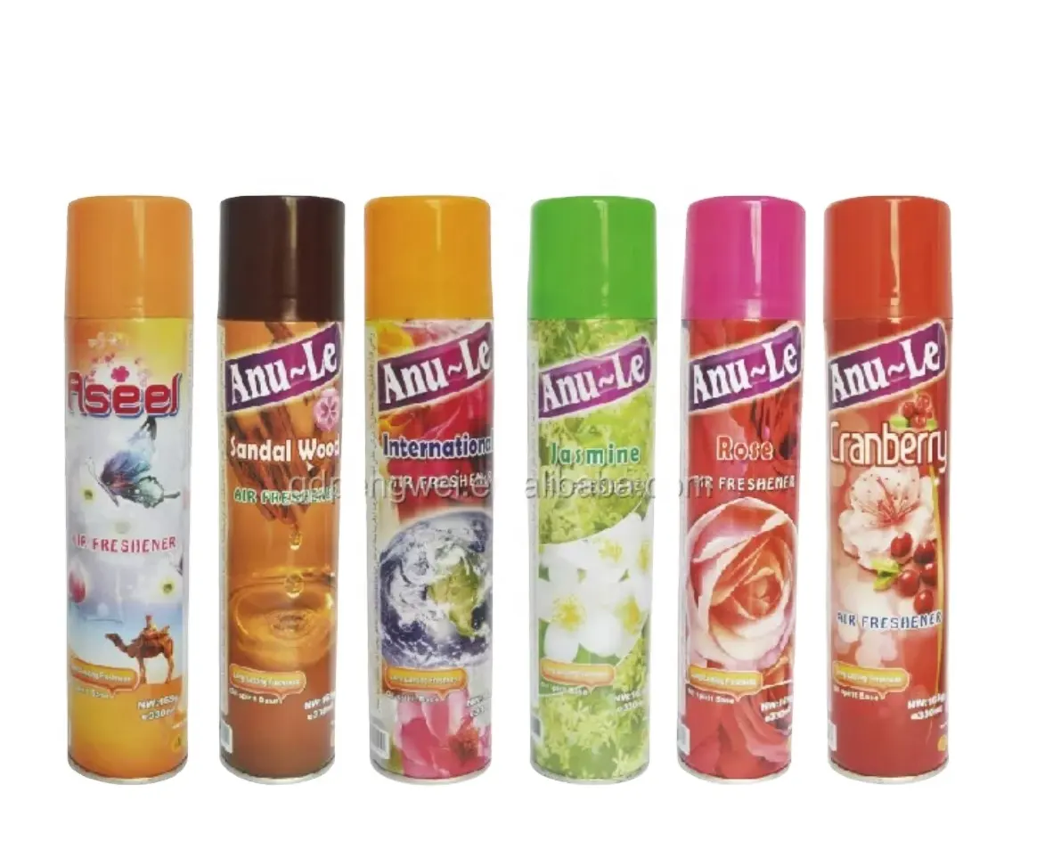 Natural floral fruity deodorant aerosol spray lasting fragrance air freshener spray