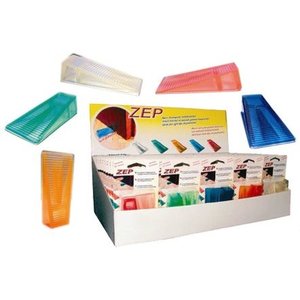 ARRÊT DE PORTE CALE 'ZEP' Transparent neutre-blister 2 pièces - Product Image 1