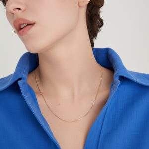 Collar de esferas chapadas en oro religioso ortodoxo, moderno, de oro amarillo con diamantes y perlas, chapado en rodio para bodas - Product Image 1