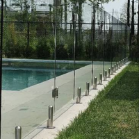 Balustrade en verre moderne réglable en acier inoxydable 304 316 pour villa, hôtel, appartement, clôture de piscine, noir, argent, or