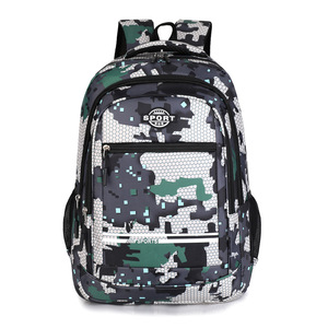 New cross-border trendy cool camo print wear-resistant transparent multi-compartment large-capacity <b>backpack</b> - Product Image 6
