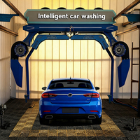 Station de lavage de voitures 360 °   Machine de lavage de voiture automatique sans contact avec sécheuse, équipement pour station de lavage de voitures