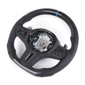 <span class=keywords><strong>Volante</strong></span> <span class=keywords><strong>Deportivo</strong></span> de 3 Radios en Fibra de Carbono y Cuero para BMW Serie 3 Chasis G con Levas Electrochapadas - Product Image 6