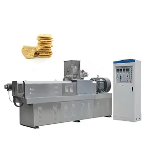 High Quality Texturize Soya Bean Meat Soya Mince Ball Nuggets Making Machines soya chunks extruder