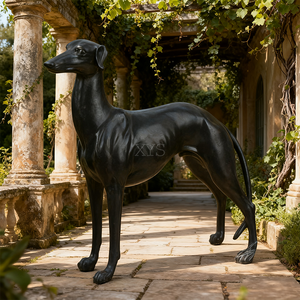 Statue <span class=keywords><strong>de</strong></span> chien Greyhound en bronze grandeur nature, moderne, moulée en 3D, couleur personnalisée, taille sur mesure, figurine d'art <span class=keywords><strong>de</strong></span> jardin extérieur, <span class=keywords><strong>cadeau</strong></span> <span class=keywords><strong>de</strong></span> collection - Product Image 2