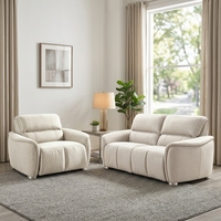 Ensemble de canapés inclinables électriques modernes et confortables pour salon, mobilier de maison avec canapé en tissu à mouvement électrique