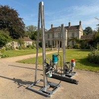 Foreuse électrique portative de 2,5 kW pour puits d'eau, petite machine de forage rotative, profondeur max. 60 m, portée de forage de 60 mm à 200 mm