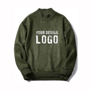 Sweat-shirt pour homme en coton lourd dégradé de couleur décontracté américain Automne Hiver Col rond Pull ample Sweat-shirts à capuche pour homme - Product Image 2